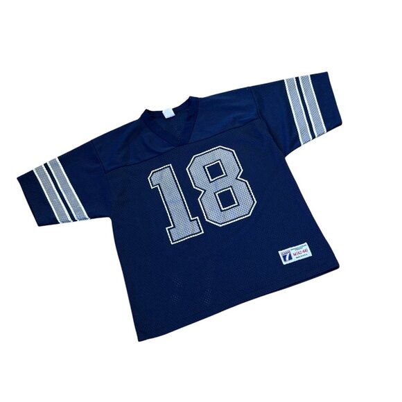 Rare Vintage 1993 Logo 7 Dallas Cowboys Bernie Kosar #18 NFL Jersey Men's Medium - Picture 3 of 7